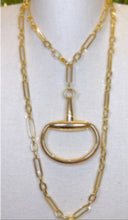 Load image into Gallery viewer, Link long horse bit necklace