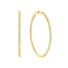 Load image into Gallery viewer, Large Cz Endless Hoop