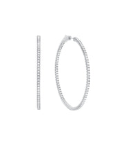 Load image into Gallery viewer, Medium Pave CZ Hoop