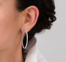 Load image into Gallery viewer, Medium Pave CZ Hoop