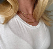 Load image into Gallery viewer, 2mm herringbone necklace