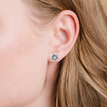 Load image into Gallery viewer, 3 Ct each CZ stud