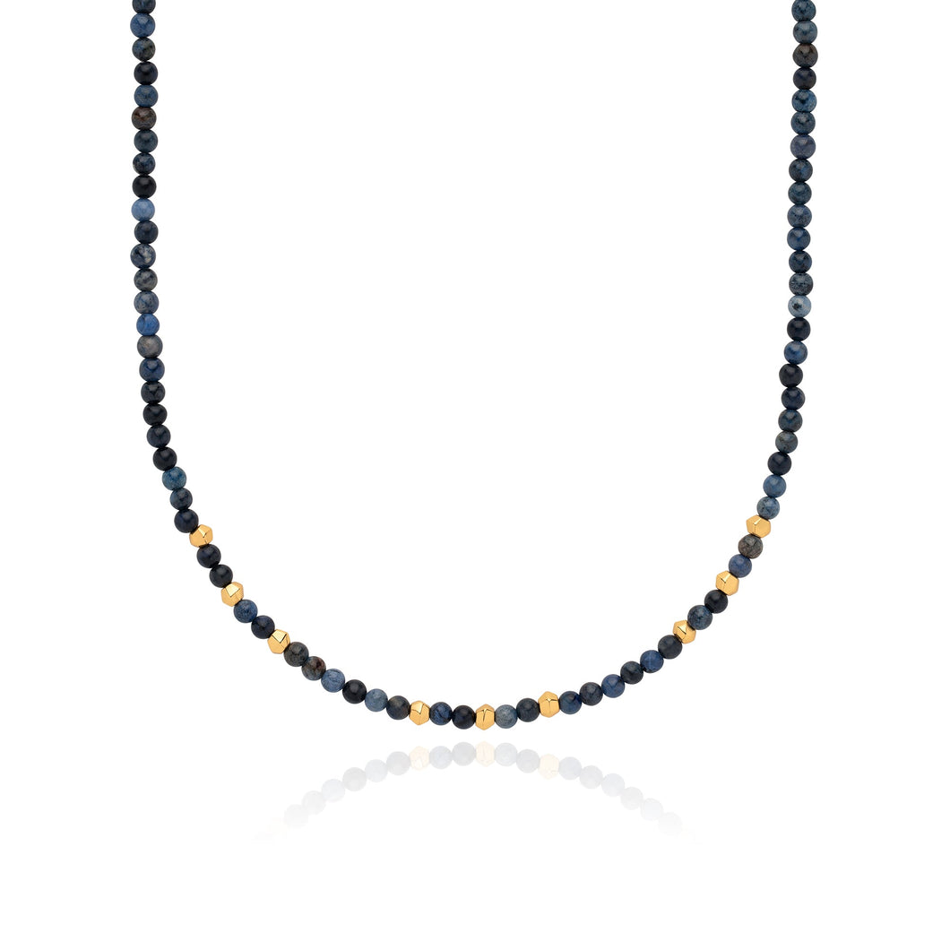 Dumortierite Beaded Necklace