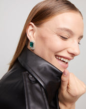 Load image into Gallery viewer, Green Crystal Earrings