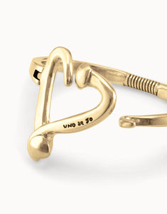 One Love Gold Heart Bracelet