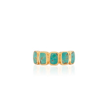 Load image into Gallery viewer, Turquoise Multi-Cushion Ring