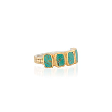 Load image into Gallery viewer, Turquoise Multi-Cushion Ring