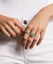 Load image into Gallery viewer, Turquoise Multi-Cushion Ring