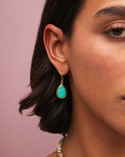 Amazonite drop earring