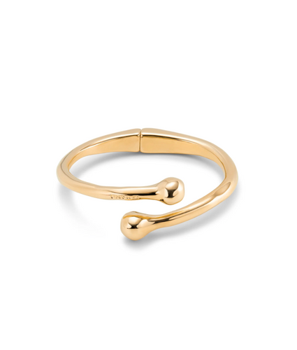 18K gold-plated bracelet with inner spring