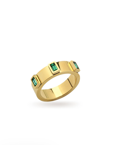 Gold Emerald Ring