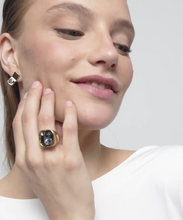 Load image into Gallery viewer, Square Shape Ring with Crystal