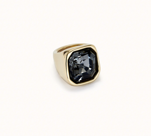 Square Shape Ring with Crystal