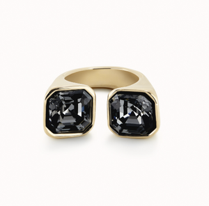Ring with Black Crystal