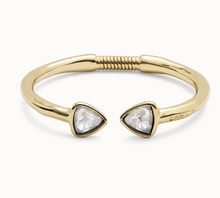 Load image into Gallery viewer, Cuff Bracelet with Two Multicolored Crystals