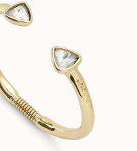 Load image into Gallery viewer, Cuff Bracelet with Two Multicolored Crystals