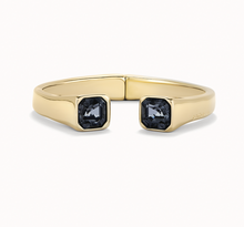 Load image into Gallery viewer, Cuff Bracelet with Black Crystals