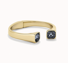 Load image into Gallery viewer, Cuff Bracelet with Black Crystals