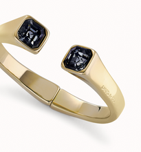 Load image into Gallery viewer, Cuff Bracelet with Black Crystals
