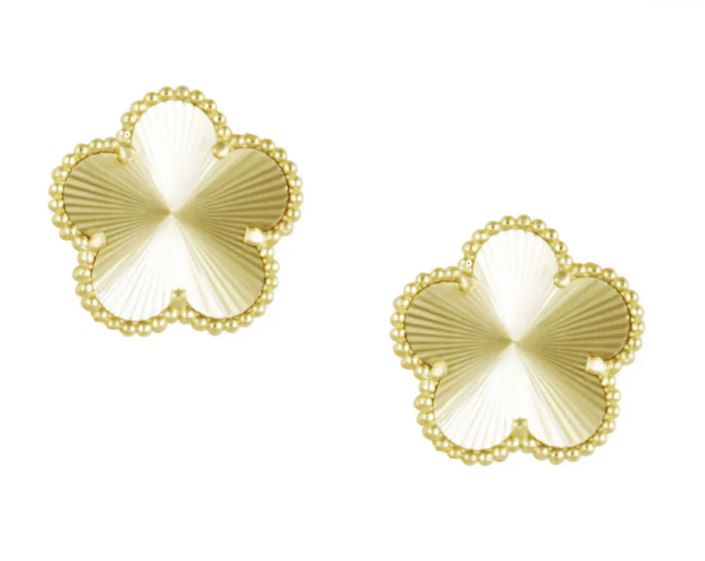 Gold Clover Earrings