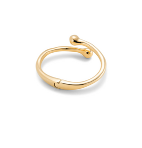 18K gold-plated bracelet with inner spring