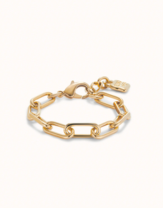 Gold 18k Links Bracelet Uno De 50