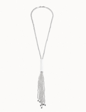 Load image into Gallery viewer, Sterling silver-plated whip necklace Clásicos collection