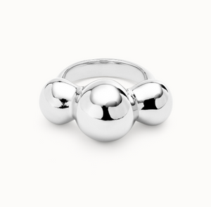 Ring with Three Central Beads