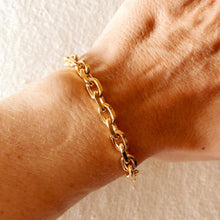 Load image into Gallery viewer, 18k Gold Filled 7mm Link Bracelet