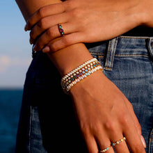 Load image into Gallery viewer, Pastel Opal Ombre Tennis Bracelet: 7''