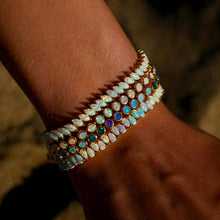 Load image into Gallery viewer, Pastel Opal Ombre Tennis Bracelet: 7''
