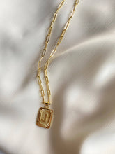 Load image into Gallery viewer, Lucy Letter Plate Necklace: S