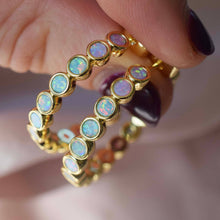Load image into Gallery viewer, Opal Ombre Grande Hoops