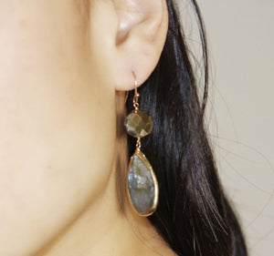 Alexa Labradorite Earrings