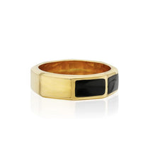 Load image into Gallery viewer, Black Onyx Inlay Band Ring