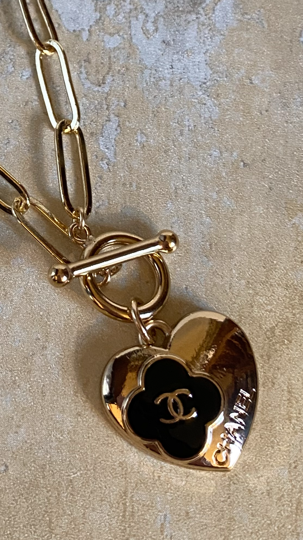 CC Heart Duo Necklace