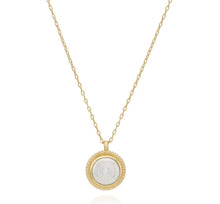 Load image into Gallery viewer, Coin Pearl Pendant Necklace
