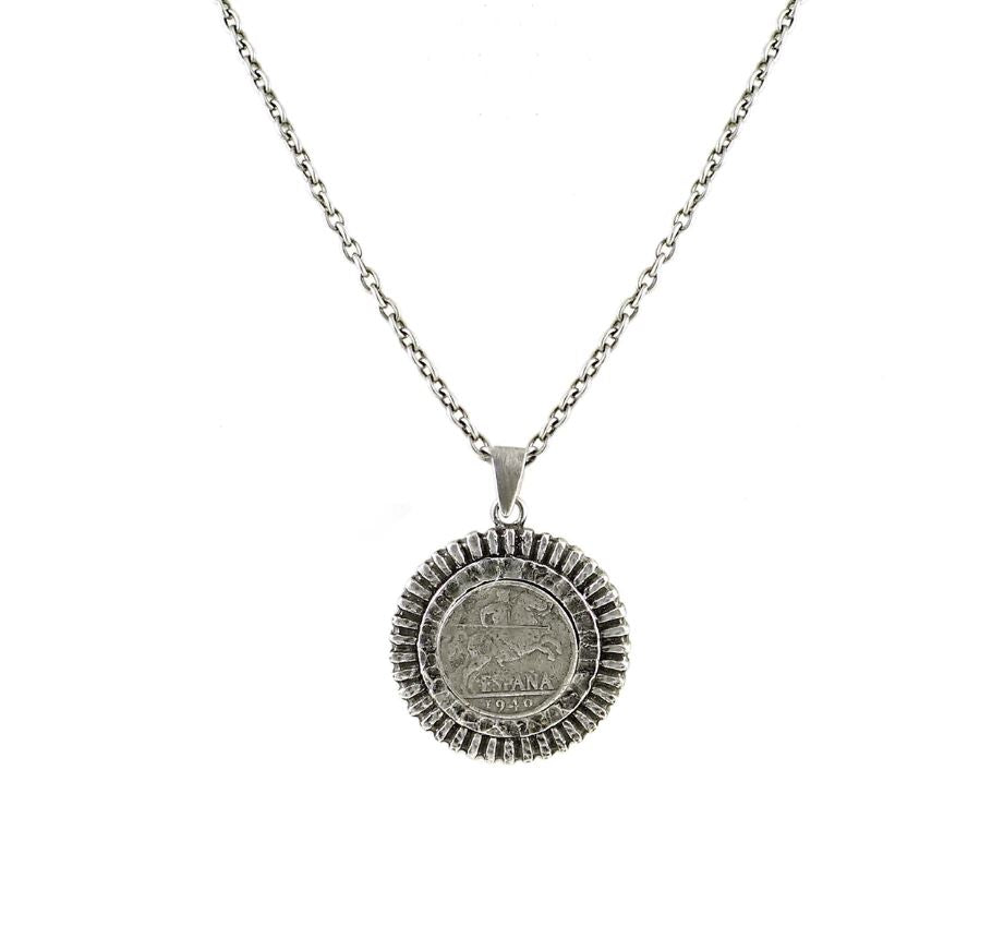 Gerona Coin Sunburst Necklace