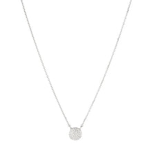 Load image into Gallery viewer, Melrose Pave CZ Disc Necklace