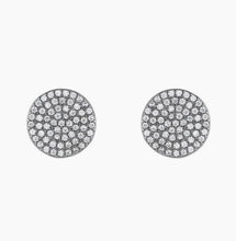 Load image into Gallery viewer, Melrose Pave CZ Disc Earrings