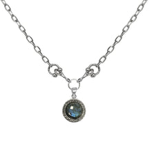 Load image into Gallery viewer, Mini Labradorite and Horsebit Necklace