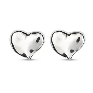 UNO Heart Earrings - Silver