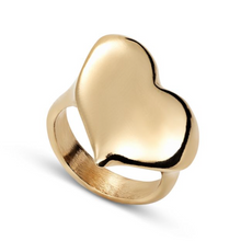 Load image into Gallery viewer, UNO Heart Ring - Gold