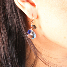 Load image into Gallery viewer, Cool-Toned Cluster Earrings