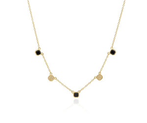 Small Black Onyx Collar Necklace