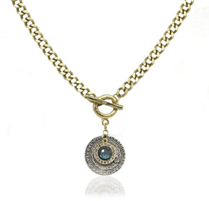 Toggle George II Labradorite Charm Necklace