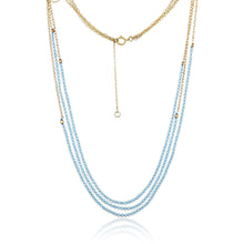 Load image into Gallery viewer, Trio Aquamarine Necklace