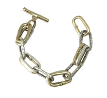 Load image into Gallery viewer, Two Tone Double Link Bracelet