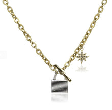 Load image into Gallery viewer, Two Tone Keepsake Stardust Necklace