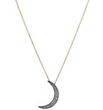 Load image into Gallery viewer, Brooklyn Diamond Moon Necklace